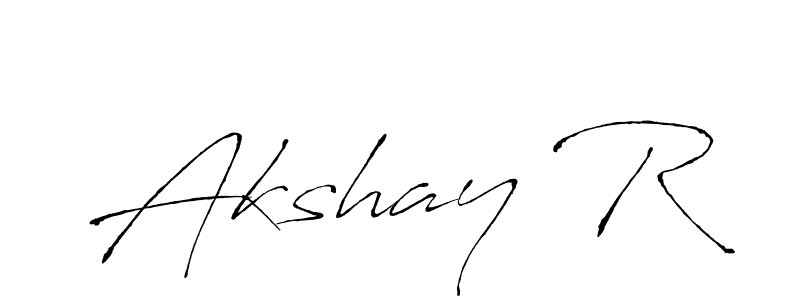 Antro_Vectra is a professional signature style that is perfect for those who want to add a touch of class to their signature. It is also a great choice for those who want to make their signature more unique. Get Akshay R name to fancy signature for free. Akshay R signature style 6 images and pictures png