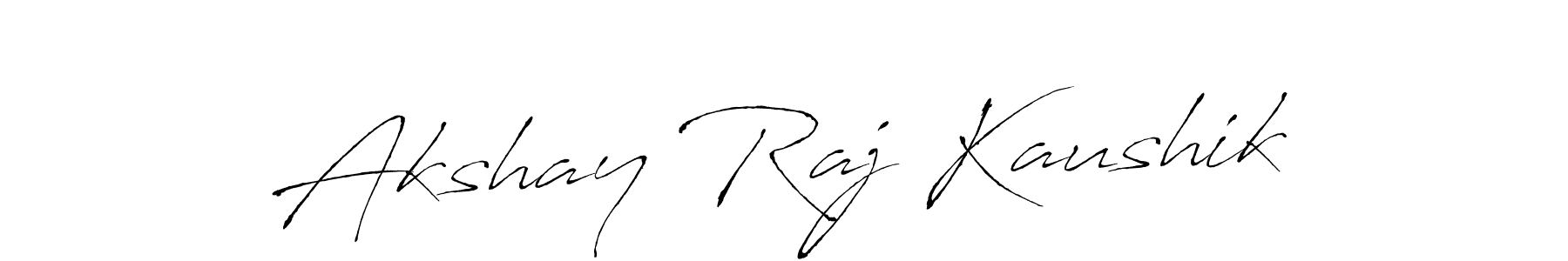 It looks lik you need a new signature style for name Akshay Raj Kaushik. Design unique handwritten (Antro_Vectra) signature with our free signature maker in just a few clicks. Akshay Raj Kaushik signature style 6 images and pictures png