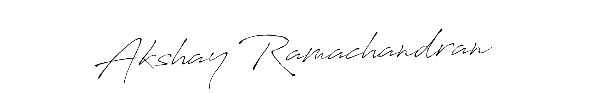 Design your own signature with our free online signature maker. With this signature software, you can create a handwritten (Antro_Vectra) signature for name Akshay Ramachandran. Akshay Ramachandran signature style 6 images and pictures png