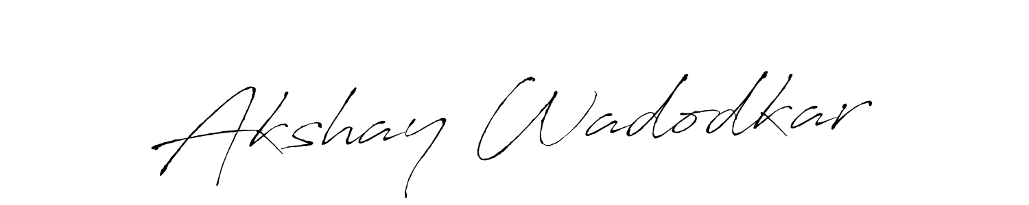 Create a beautiful signature design for name Akshay Wadodkar. With this signature (Antro_Vectra) fonts, you can make a handwritten signature for free. Akshay Wadodkar signature style 6 images and pictures png