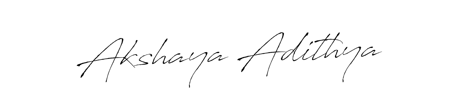 Create a beautiful signature design for name Akshaya Adithya. With this signature (Antro_Vectra) fonts, you can make a handwritten signature for free. Akshaya Adithya signature style 6 images and pictures png
