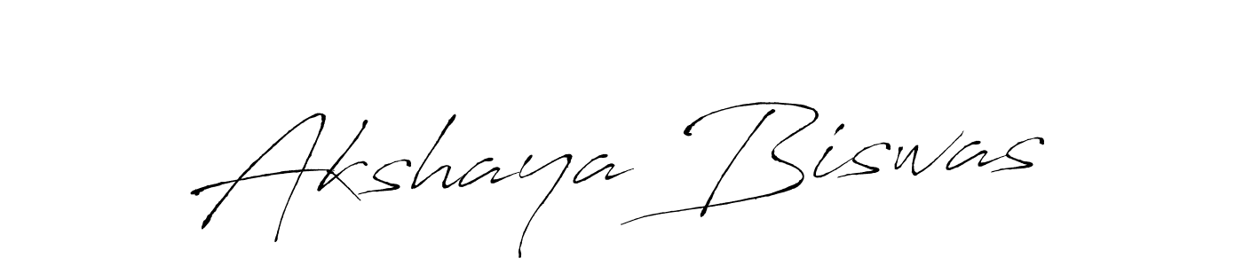 How to make Akshaya Biswas name signature. Use Antro_Vectra style for creating short signs online. This is the latest handwritten sign. Akshaya Biswas signature style 6 images and pictures png