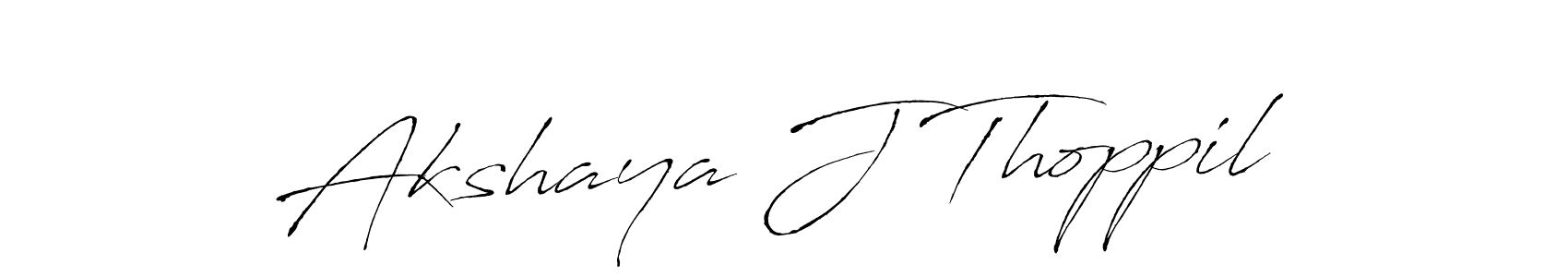 The best way (Antro_Vectra) to make a short signature is to pick only two or three words in your name. The name Akshaya J Thoppil include a total of six letters. For converting this name. Akshaya J Thoppil signature style 6 images and pictures png