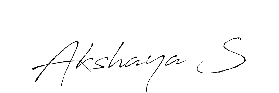 It looks lik you need a new signature style for name Akshaya S. Design unique handwritten (Antro_Vectra) signature with our free signature maker in just a few clicks. Akshaya S signature style 6 images and pictures png