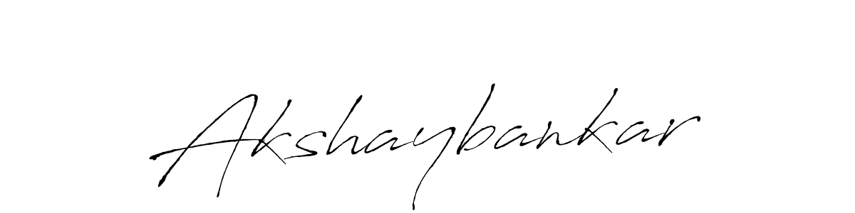 Make a beautiful signature design for name Akshaybankar. With this signature (Antro_Vectra) style, you can create a handwritten signature for free. Akshaybankar signature style 6 images and pictures png