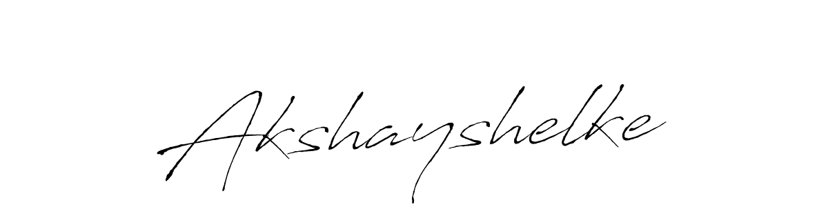 Make a beautiful signature design for name Akshayshelke. With this signature (Antro_Vectra) style, you can create a handwritten signature for free. Akshayshelke signature style 6 images and pictures png