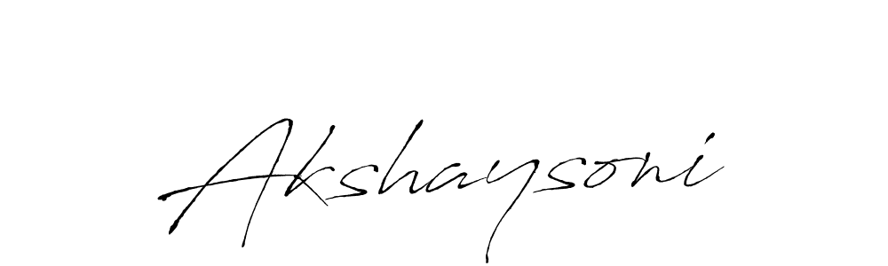 How to make Akshaysoni signature? Antro_Vectra is a professional autograph style. Create handwritten signature for Akshaysoni name. Akshaysoni signature style 6 images and pictures png