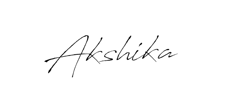 Also we have Akshika  name is the best signature style. Create professional handwritten signature collection using Antro_Vectra autograph style. Akshika  signature style 6 images and pictures png