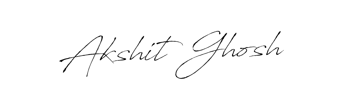 Create a beautiful signature design for name Akshit Ghosh. With this signature (Antro_Vectra) fonts, you can make a handwritten signature for free. Akshit Ghosh signature style 6 images and pictures png
