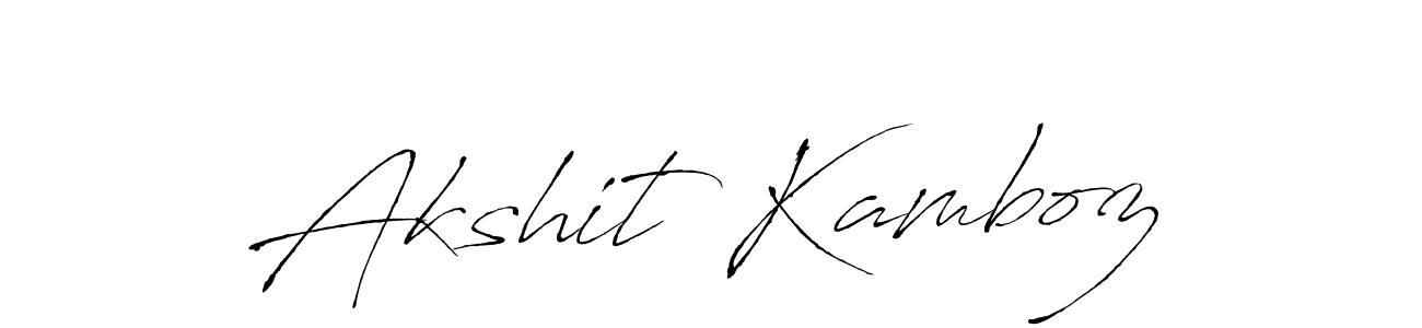 Similarly Antro_Vectra is the best handwritten signature design. Signature creator online .You can use it as an online autograph creator for name Akshit Kamboz. Akshit Kamboz signature style 6 images and pictures png