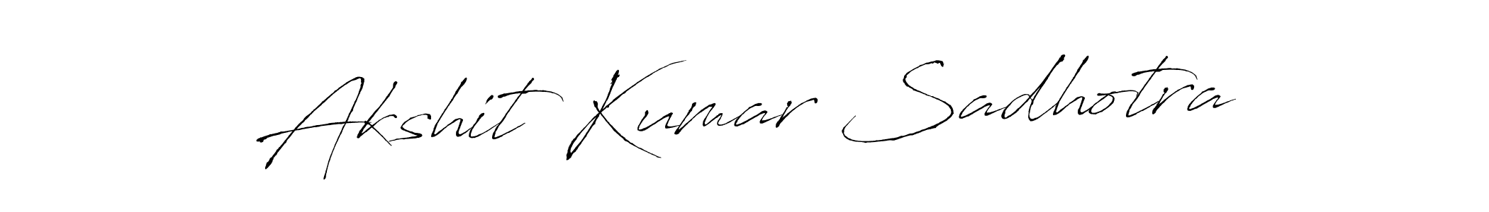 The best way (Antro_Vectra) to make a short signature is to pick only two or three words in your name. The name Akshit Kumar Sadhotra include a total of six letters. For converting this name. Akshit Kumar Sadhotra signature style 6 images and pictures png