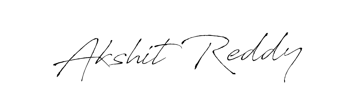 Make a beautiful signature design for name Akshit Reddy. With this signature (Antro_Vectra) style, you can create a handwritten signature for free. Akshit Reddy signature style 6 images and pictures png