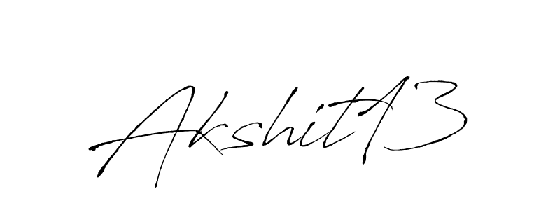 Also You can easily find your signature by using the search form. We will create Akshit13 name handwritten signature images for you free of cost using Antro_Vectra sign style. Akshit13 signature style 6 images and pictures png