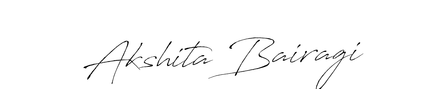Antro_Vectra is a professional signature style that is perfect for those who want to add a touch of class to their signature. It is also a great choice for those who want to make their signature more unique. Get Akshita Bairagi name to fancy signature for free. Akshita Bairagi signature style 6 images and pictures png