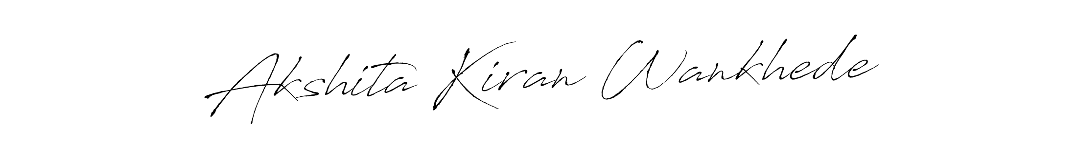 Check out images of Autograph of Akshita Kiran Wankhede name. Actor Akshita Kiran Wankhede Signature Style. Antro_Vectra is a professional sign style online. Akshita Kiran Wankhede signature style 6 images and pictures png