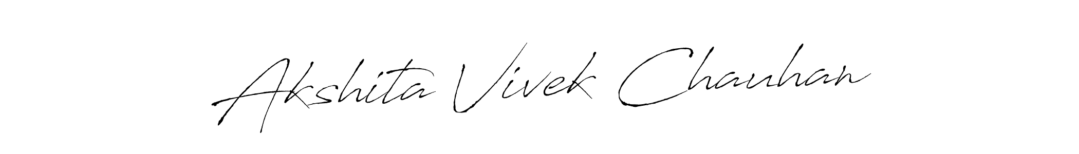 It looks lik you need a new signature style for name Akshita Vivek Chauhan. Design unique handwritten (Antro_Vectra) signature with our free signature maker in just a few clicks. Akshita Vivek Chauhan signature style 6 images and pictures png