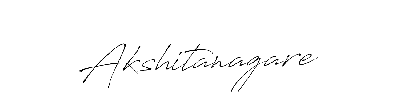 Create a beautiful signature design for name Akshitanagare. With this signature (Antro_Vectra) fonts, you can make a handwritten signature for free. Akshitanagare signature style 6 images and pictures png