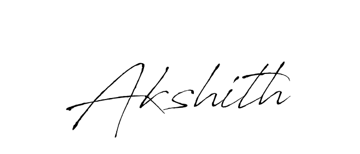 Akshith stylish signature style. Best Handwritten Sign (Antro_Vectra) for my name. Handwritten Signature Collection Ideas for my name Akshith. Akshith signature style 6 images and pictures png