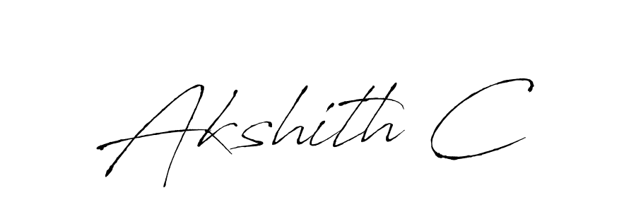 Similarly Antro_Vectra is the best handwritten signature design. Signature creator online .You can use it as an online autograph creator for name Akshith C. Akshith C signature style 6 images and pictures png