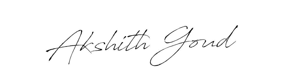 You can use this online signature creator to create a handwritten signature for the name Akshith Goud. This is the best online autograph maker. Akshith Goud signature style 6 images and pictures png