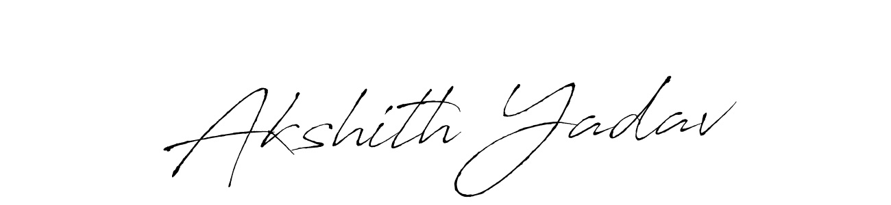 Antro_Vectra is a professional signature style that is perfect for those who want to add a touch of class to their signature. It is also a great choice for those who want to make their signature more unique. Get Akshith Yadav name to fancy signature for free. Akshith Yadav signature style 6 images and pictures png