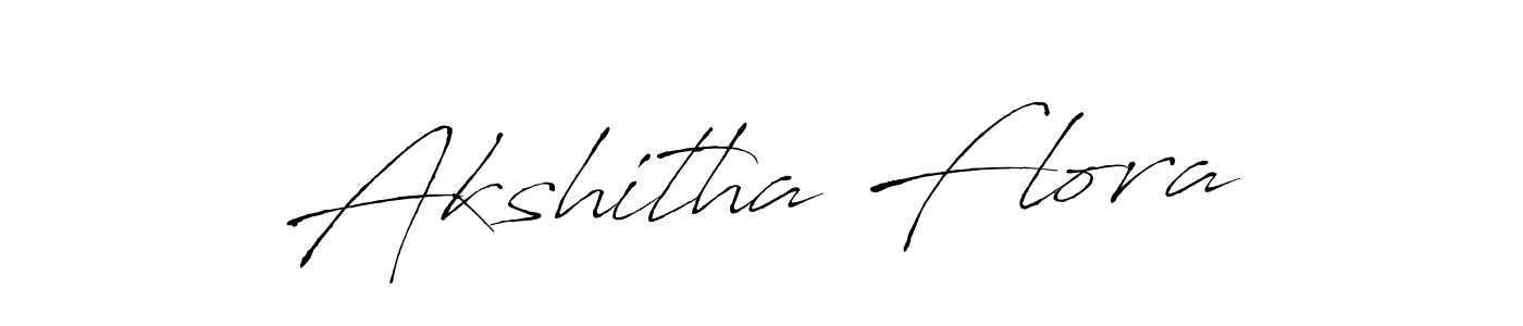Create a beautiful signature design for name Akshitha Flora. With this signature (Antro_Vectra) fonts, you can make a handwritten signature for free. Akshitha Flora signature style 6 images and pictures png