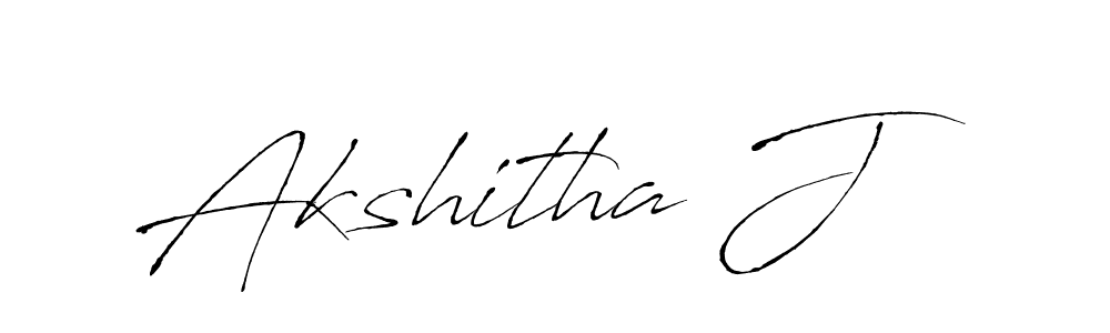 Make a beautiful signature design for name Akshitha J. With this signature (Antro_Vectra) style, you can create a handwritten signature for free. Akshitha J signature style 6 images and pictures png