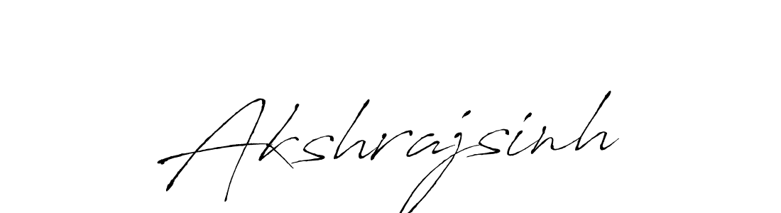 Make a beautiful signature design for name Akshrajsinh. With this signature (Antro_Vectra) style, you can create a handwritten signature for free. Akshrajsinh signature style 6 images and pictures png
