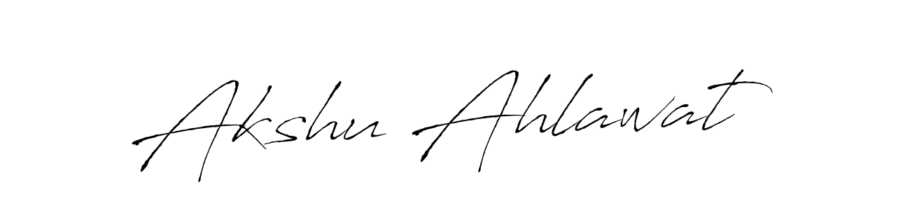 You should practise on your own different ways (Antro_Vectra) to write your name (Akshu Ahlawat) in signature. don't let someone else do it for you. Akshu Ahlawat signature style 6 images and pictures png