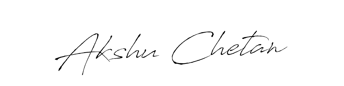Also You can easily find your signature by using the search form. We will create Akshu Chetan name handwritten signature images for you free of cost using Antro_Vectra sign style. Akshu Chetan signature style 6 images and pictures png
