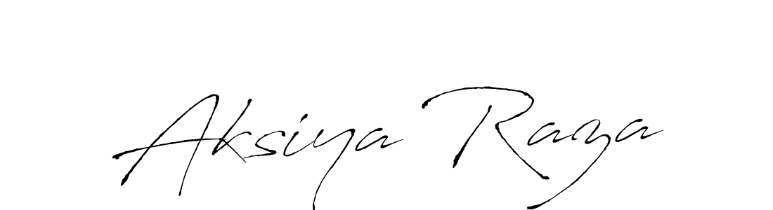 How to make Aksiya Raza name signature. Use Antro_Vectra style for creating short signs online. This is the latest handwritten sign. Aksiya Raza signature style 6 images and pictures png