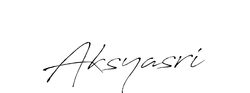 Aksyasri stylish signature style. Best Handwritten Sign (Antro_Vectra) for my name. Handwritten Signature Collection Ideas for my name Aksyasri. Aksyasri signature style 6 images and pictures png