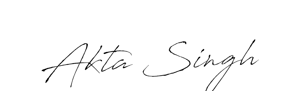 Use a signature maker to create a handwritten signature online. With this signature software, you can design (Antro_Vectra) your own signature for name Akta Singh. Akta Singh signature style 6 images and pictures png