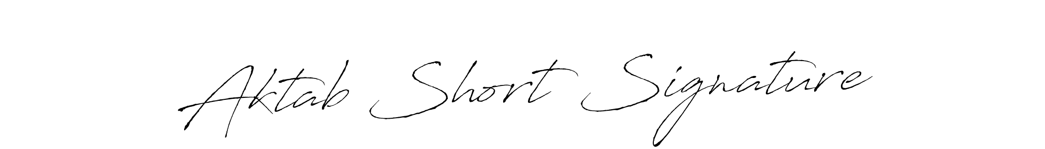 How to make Aktab Short Signature name signature. Use Antro_Vectra style for creating short signs online. This is the latest handwritten sign. Aktab Short Signature signature style 6 images and pictures png