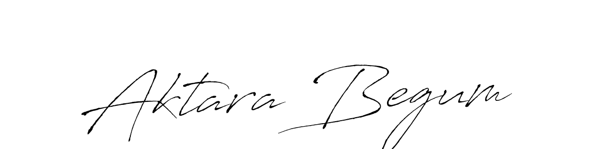 Design your own signature with our free online signature maker. With this signature software, you can create a handwritten (Antro_Vectra) signature for name Aktara Begum. Aktara Begum signature style 6 images and pictures png