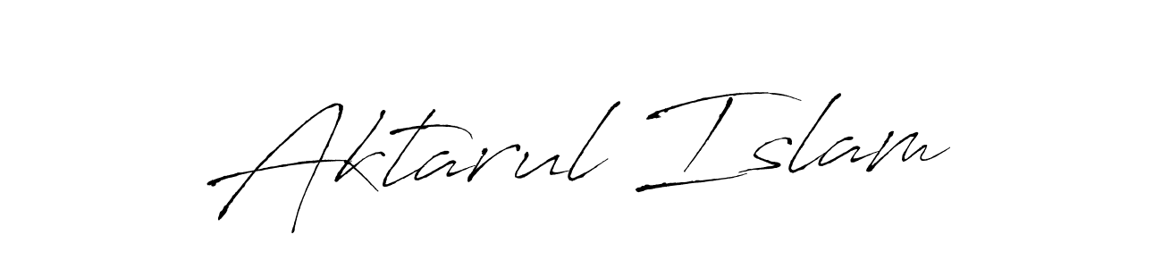 Design your own signature with our free online signature maker. With this signature software, you can create a handwritten (Antro_Vectra) signature for name Aktarul Islam. Aktarul Islam signature style 6 images and pictures png