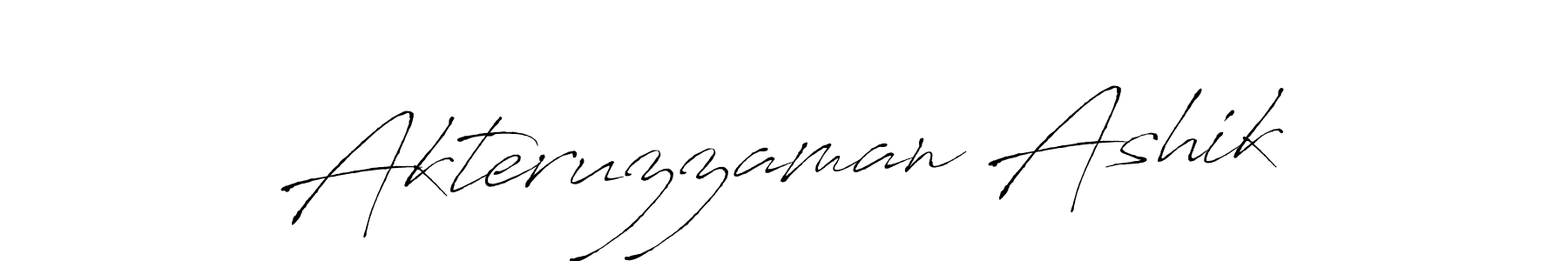 It looks lik you need a new signature style for name Akteruzzaman Ashik. Design unique handwritten (Antro_Vectra) signature with our free signature maker in just a few clicks. Akteruzzaman Ashik signature style 6 images and pictures png