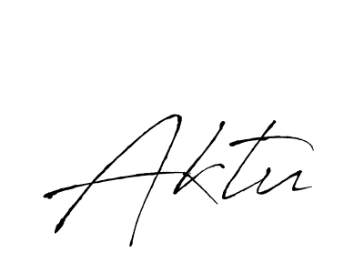 The best way (Antro_Vectra) to make a short signature is to pick only two or three words in your name. The name Aktu include a total of six letters. For converting this name. Aktu signature style 6 images and pictures png
