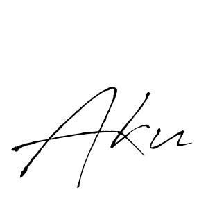 Create a beautiful signature design for name Aku. With this signature (Antro_Vectra) fonts, you can make a handwritten signature for free. Aku signature style 6 images and pictures png