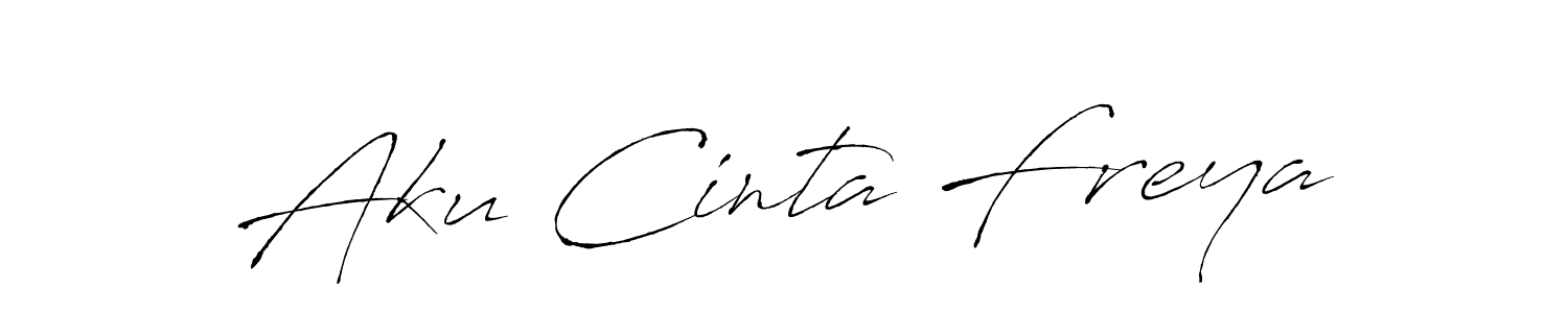 Also we have Aku Cinta Freya name is the best signature style. Create professional handwritten signature collection using Antro_Vectra autograph style. Aku Cinta Freya signature style 6 images and pictures png