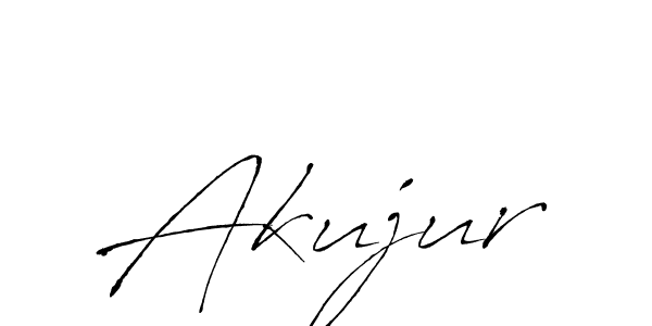 Design your own signature with our free online signature maker. With this signature software, you can create a handwritten (Antro_Vectra) signature for name Akujur. Akujur signature style 6 images and pictures png