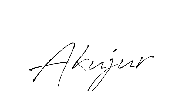 Design your own signature with our free online signature maker. With this signature software, you can create a handwritten (Antro_Vectra) signature for name Akujur. Akujur signature style 6 images and pictures png