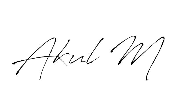 Best and Professional Signature Style for Akul M. Antro_Vectra Best Signature Style Collection. Akul M signature style 6 images and pictures png