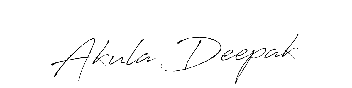 Create a beautiful signature design for name Akula Deepak. With this signature (Antro_Vectra) fonts, you can make a handwritten signature for free. Akula Deepak signature style 6 images and pictures png