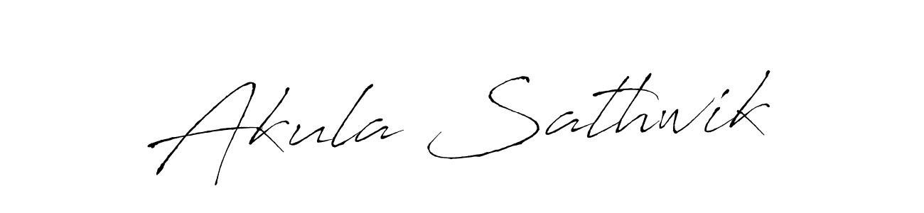 if you are searching for the best signature style for your name Akula Sathwik. so please give up your signature search. here we have designed multiple signature styles  using Antro_Vectra. Akula Sathwik signature style 6 images and pictures png