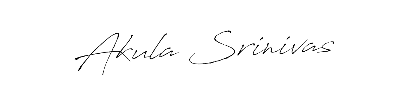 The best way (Antro_Vectra) to make a short signature is to pick only two or three words in your name. The name Akula Srinivas include a total of six letters. For converting this name. Akula Srinivas signature style 6 images and pictures png