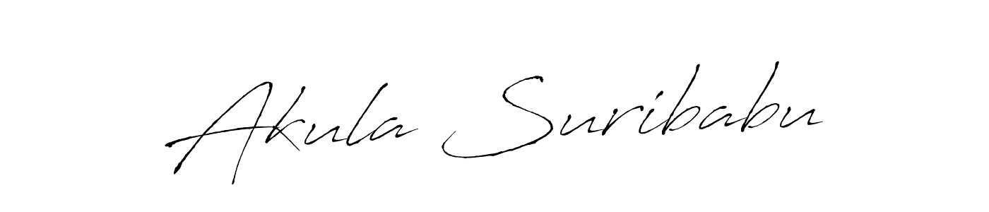 How to make Akula Suribabu signature? Antro_Vectra is a professional autograph style. Create handwritten signature for Akula Suribabu name. Akula Suribabu signature style 6 images and pictures png