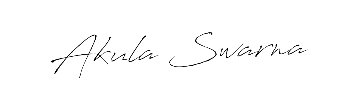 The best way (Antro_Vectra) to make a short signature is to pick only two or three words in your name. The name Akula Swarna include a total of six letters. For converting this name. Akula Swarna signature style 6 images and pictures png