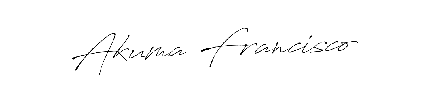 Once you've used our free online signature maker to create your best signature Antro_Vectra style, it's time to enjoy all of the benefits that Akuma Francisco name signing documents. Akuma Francisco signature style 6 images and pictures png