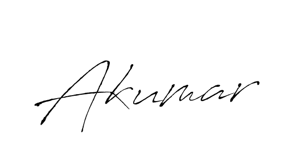 Akumar stylish signature style. Best Handwritten Sign (Antro_Vectra) for my name. Handwritten Signature Collection Ideas for my name Akumar. Akumar signature style 6 images and pictures png